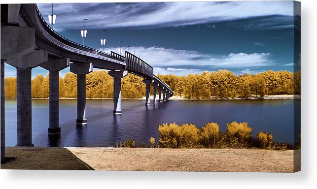 Landscape Acrylic Print featuring the photograph Two Rivers Bridge by Michael McKenney