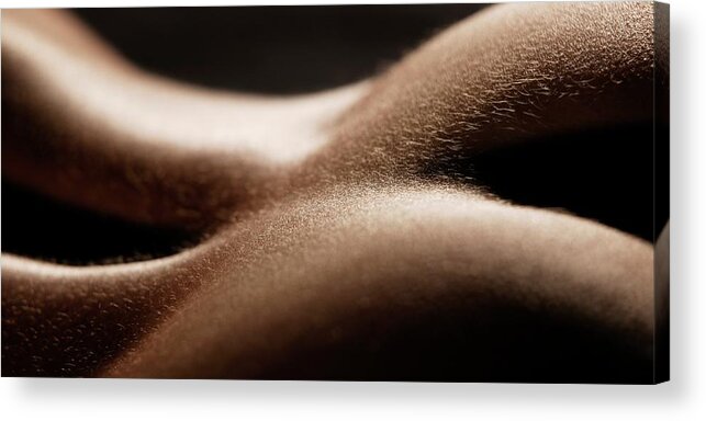 People Acrylic Print featuring the photograph Womans Back, Detail, Close-up #1 by Klaus Mellenthin