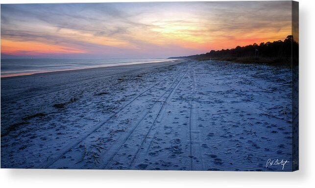 Beach Acrylic Print featuring the photograph A Last Look Back by Phill Doherty