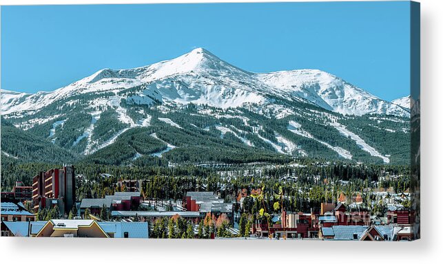 Breckenridge Colorado Acrylic Print featuring the photograph Breckenridge Colorado Main Peak 2 to 1 Ratio by Aloha Art
