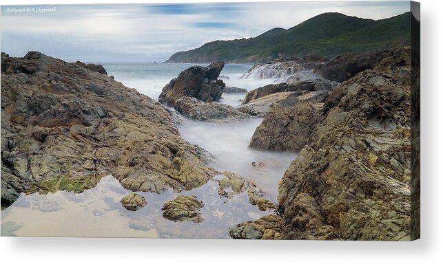 Burgess Beach Forster Acrylic Print featuring the digital art Burgess Beach Forster 827 by Kevin Chippindall
