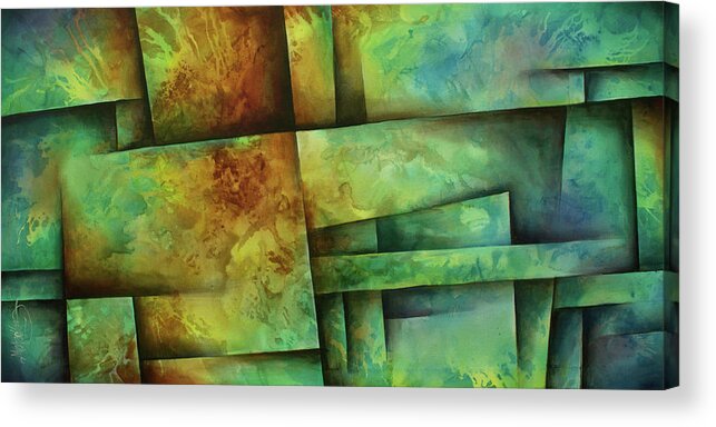  Acrylic Print featuring the painting Flowers 7 by Michael Lang