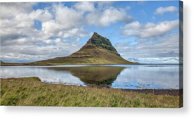 David Letts Acrylic Print featuring the photograph Iceland Mountain by David Letts