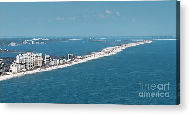Johnson Beach Acrylic Print featuring the photograph Johnson Beach by Gulf Coast Aerials -