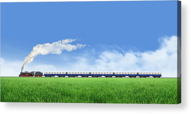 Scenics Acrylic Print featuring the photograph Long Train Running by Mgkaya