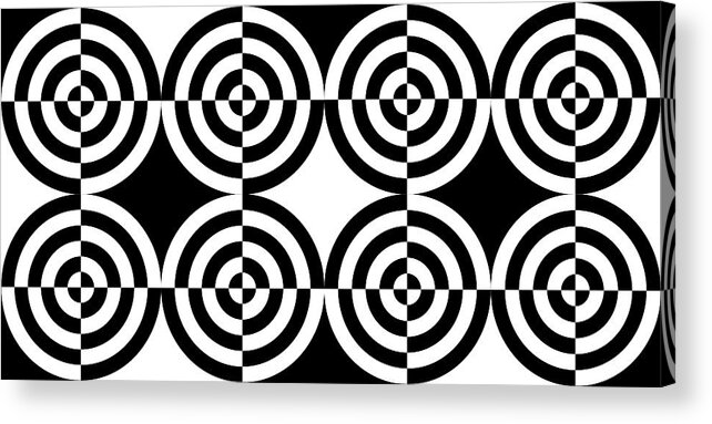 Abstract Acrylic Print featuring the digital art Mind Games 105 by Mike McGlothlen