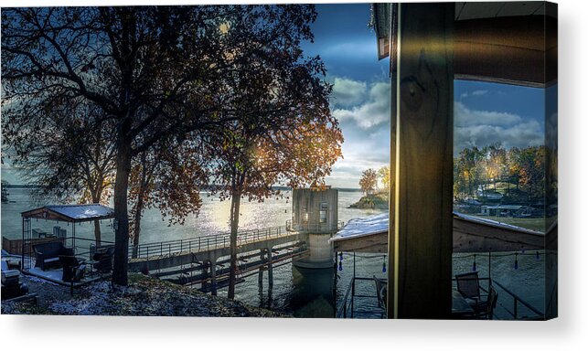 Grand Lake Acrylic Print featuring the photograph Morning in Winter by David Wagenblatt