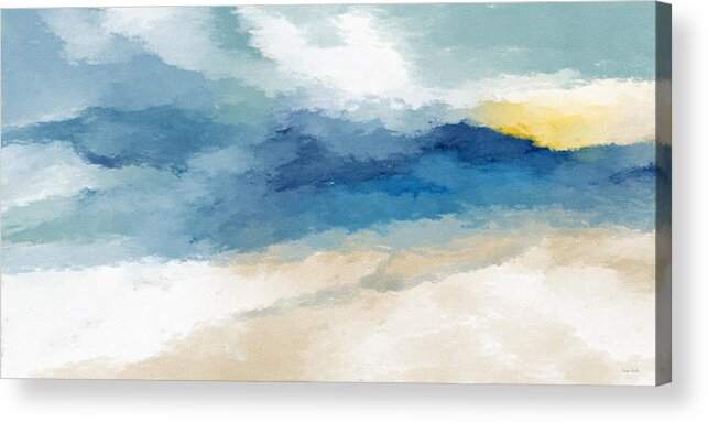 Coastal Acrylic Print featuring the mixed media Soothing Memory- Art by Linda Woods by Linda Woods