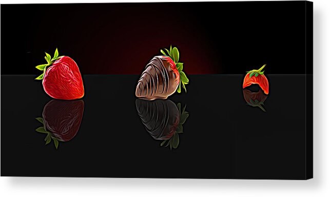 Strawberry Acrylic Print featuring the photograph Strawberry by Paul Wear