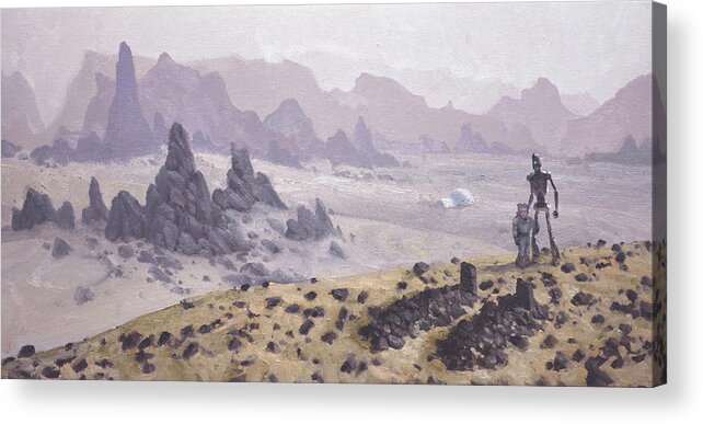  Acrylic Print featuring the painting The Pioneers by Armand Cabrera