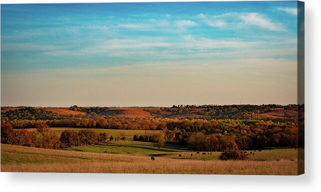 Clinton Lake Acrylic Print featuring the photograph The Wakarusa River Valley by Jeff Phillippi