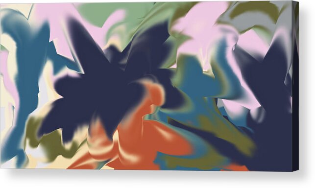 2023 Acrylic Print featuring the digital art 2023 Color Palette Abstract by Ronald Mills