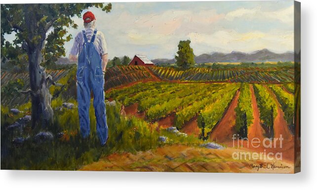 Farm Acrylic Print featuring the painting Achievement by Mary Beth Harrison