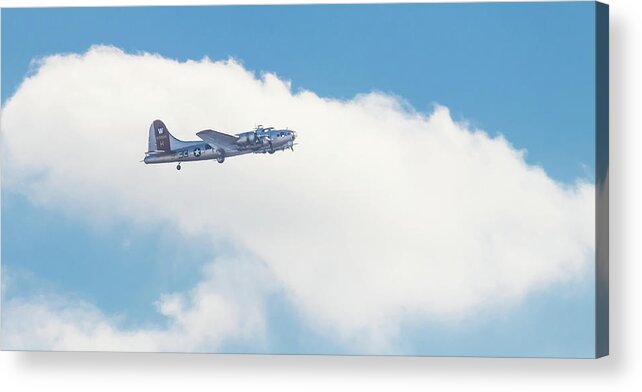 B17 Flying Fortress Acrylic Print featuring the photograph B17 Flying Fortress by Robert Bellomy