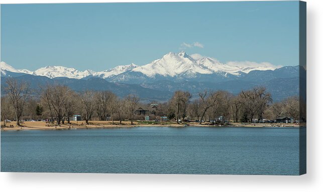 Colorado Nature Landscapes Acrylic Print featuring the photograph Beautiful Longmont Colorado Union Reservoir View by James BO Insogna