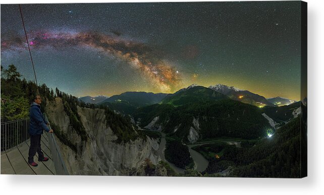 Mountains Acrylic Print featuring the photograph Contemplating the Universe by Ralf Rohner