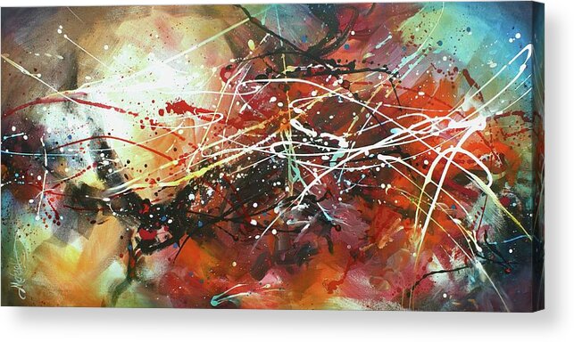 Abstract Acrylic Print featuring the painting Contradictions by Michael Lang