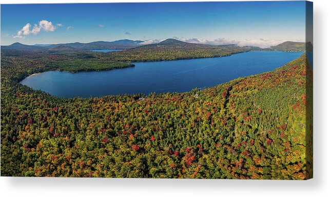 Great Averill Pond Acrylic Print featuring the photograph Great Averill Pond - September 2021 by John Rowe
