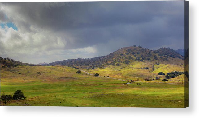 Rolling Hills Acrylic Print featuring the photograph Idylic Santa Ysabel by Peter Tellone