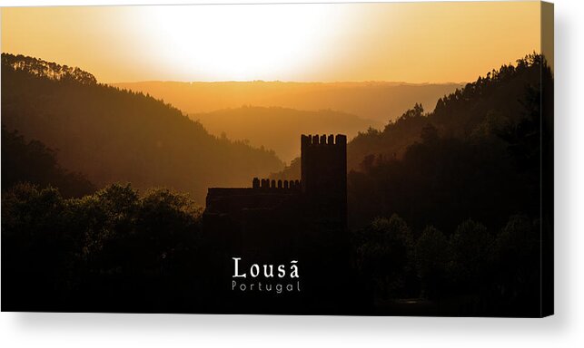 Lousa Acrylic Print featuring the photograph Lousa Castle Travel Art - Portugal by Angelo DeVal