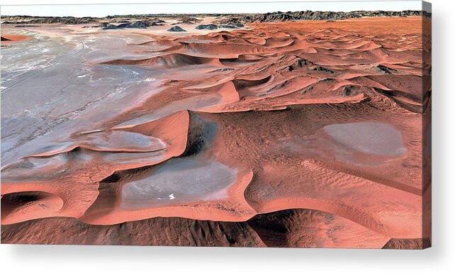 Sand Dune Acrylic Print featuring the photograph Namibian Dune Road by S Paul Sahm