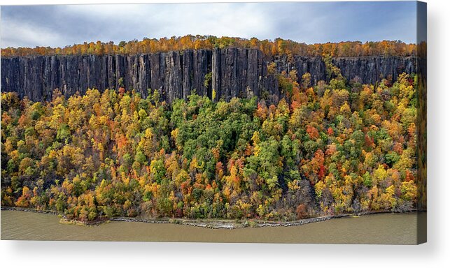 Autumn Acrylic Print featuring the photograph Palisade Cliffs in Autumn 3 by Kevin Suttlehan
