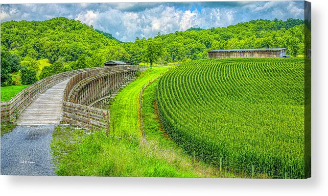 Trestle Acrylic Print featuring the photograph Summer Trail Symmetry by Dale R Carlson