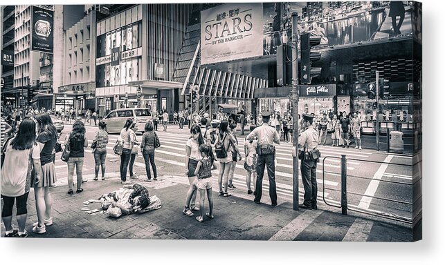 Hong Kong Acrylic Print featuring the photograph The Gap by Michael Lees
