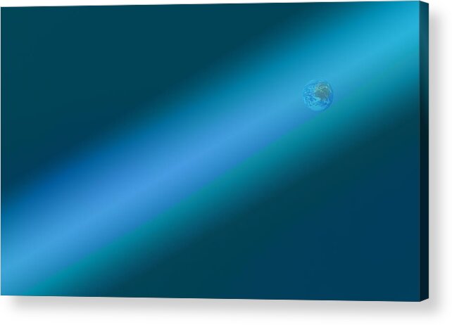 Earth Slide Acrylic Print featuring the mixed media Earth Slide by Kellice Swaggerty