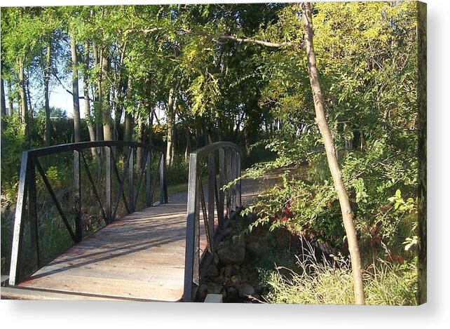 Bridge Acrylic Print featuring the photograph Take Me Home by Linda Gonzalez