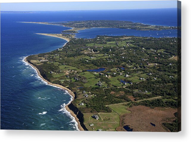 America Acrylic Print featuring the photograph Western Side Of Block Island, New by Dave Cleaveland