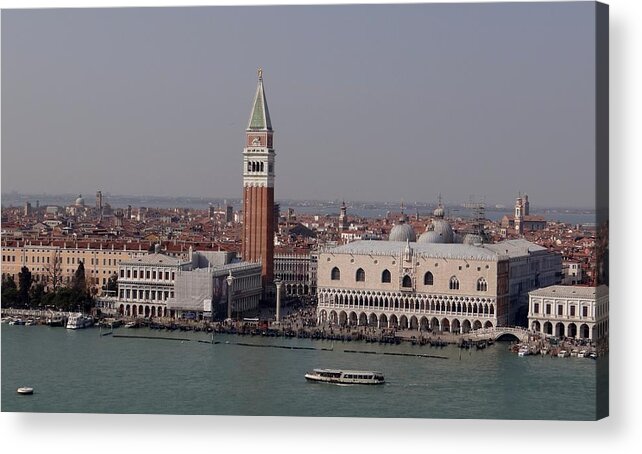Campanile Acrylic Print featuring the photograph Piazza San Marco in Profile by Keith Stokes
