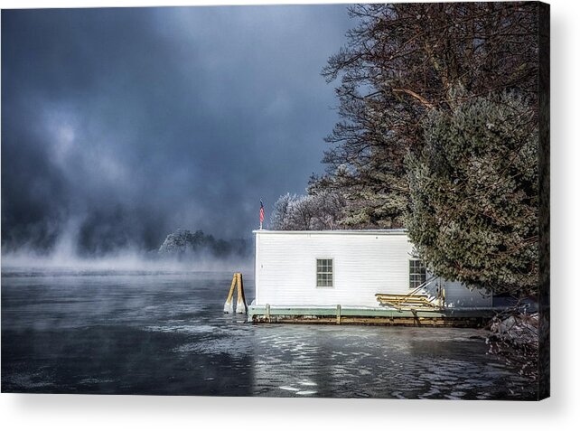 Canon Acrylic Print featuring the photograph Frosty Morning #1 by Robert Clifford