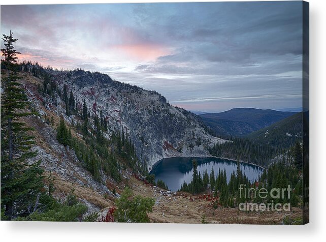Gospel Hump Wilderness Area Acrylic Print featuring the photograph Gospel Lake by Idaho Scenic Images Linda Lantzy