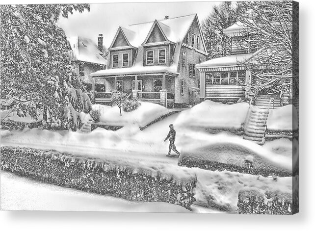 Last Snow Acrylic Print featuring the photograph Last Snow for Montclair 2015 by Kellice Swaggerty