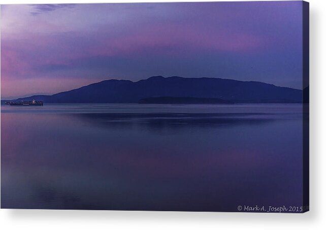 Sunrise Acrylic Print featuring the photograph Purple Sunrise by Mark Joseph