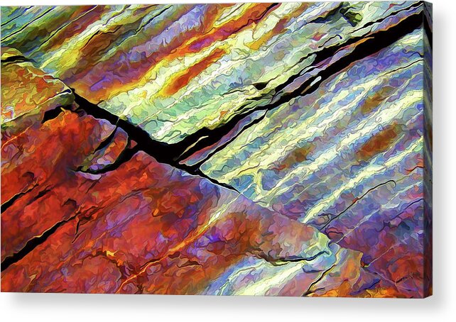 Rock Texture Acrylic Print featuring the photograph Rock Art 16 by ABeautifulSky Photography by Bill Caldwell