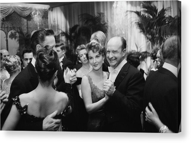 People Acrylic Print featuring the photograph Party At Romanoffs by Slim Aarons