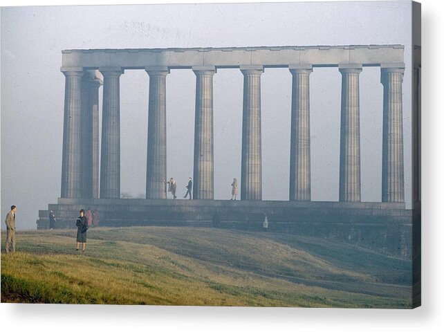 Architectural Feature Acrylic Print featuring the photograph Playfair Parthenon by Slim Aarons