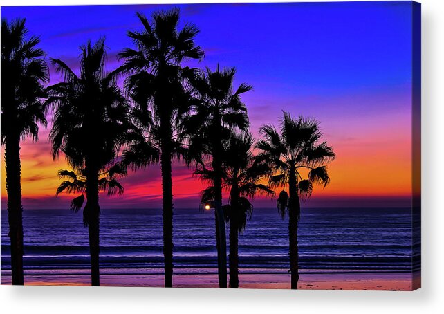 Sunset Acrylic Print featuring the photograph Sunset from the Ocean Park Inn by Robert Bellomy