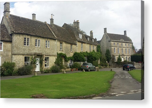 Cotswold Acrylic Print featuring the photograph Agatha Raisin Village by Roxy Rich