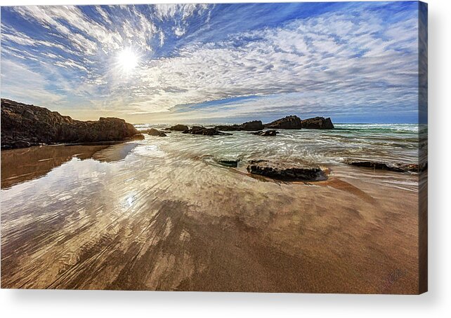 Pacific Northwest Seascape Acrylic Print featuring the photograph Flowing With the Current by ABeautifulSky Photography by Bill Caldwell