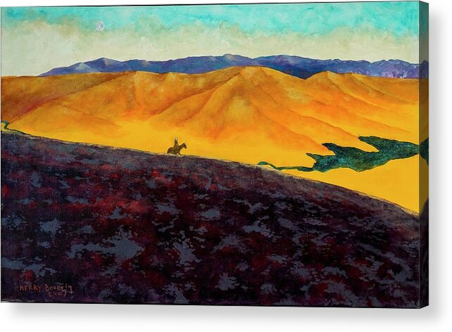 Landscape Acrylic Print featuring the painting Southwestern Scene by Kerry Beverly