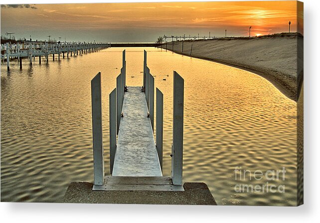 Bay Acrylic Print featuring the photograph When the Evening Comes by Brett Maniscalco