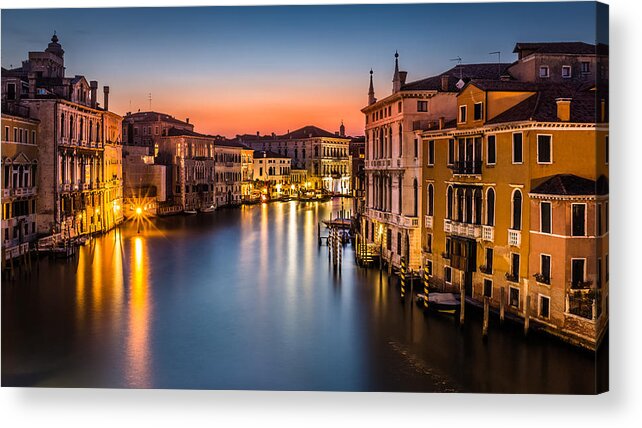 Canal Acrylic Print featuring the photograph Grand Canal #1 by Mihai Andritoiu