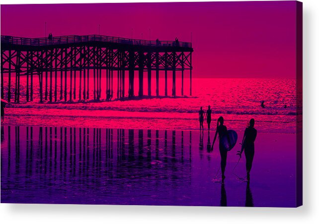 Crystal Pier Acrylic Print featuring the photograph Hot hot hot #2 by Tammy Espino