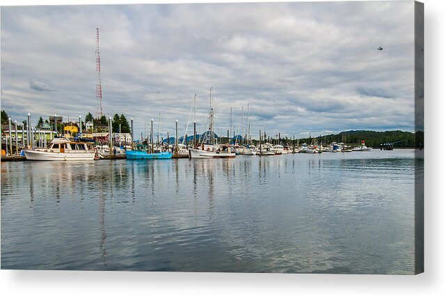 Harbor Acrylic Print featuring the photograph Peaceful Harbor #1 by Paul Johnson