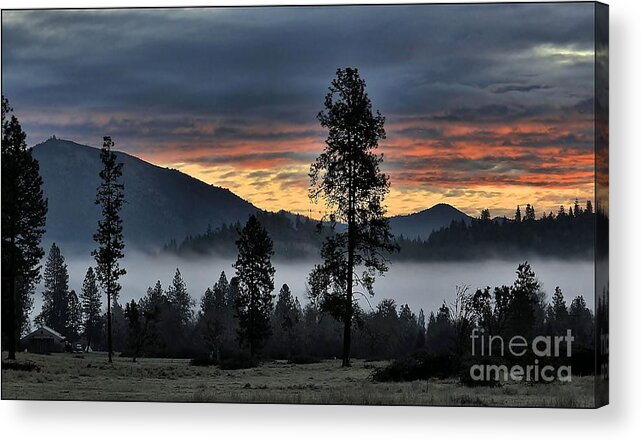 Landscape Acrylic Print featuring the photograph Red Dawn #1 by Julia Hassett