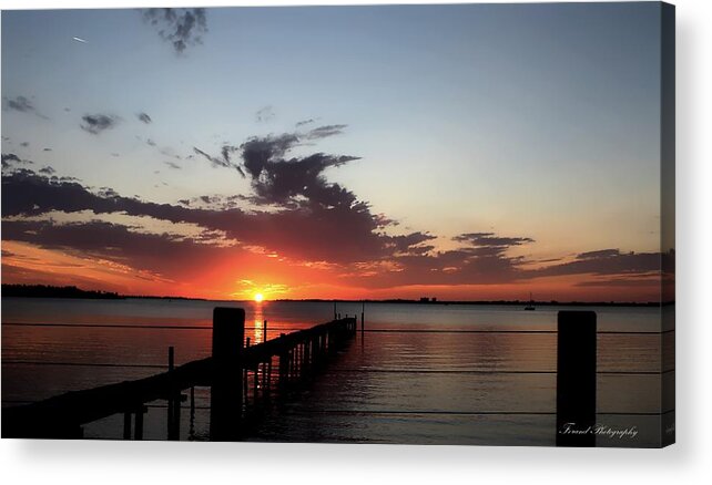 St Andrews Bay Acrylic Print featuring the photograph St. Andrews Bay Sunset #2 by Debra Forand