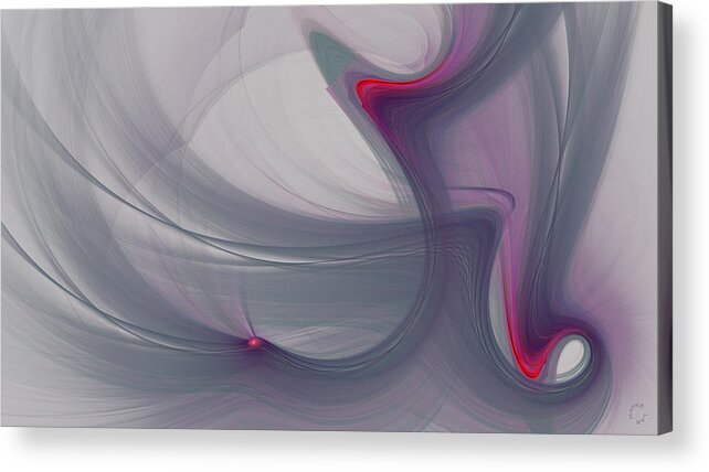 Abstract Art Acrylic Print featuring the digital art 1107 by Lar Matre